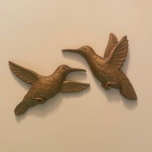 Homco hummingbird wall hangings